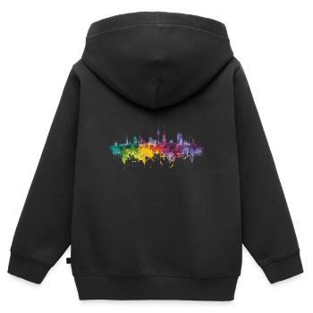 Brandenburg an der Havel - Kinder Premium Organic Zip Hoodie - Schwarz - Hinten - AI Model Kid Male (0cm)