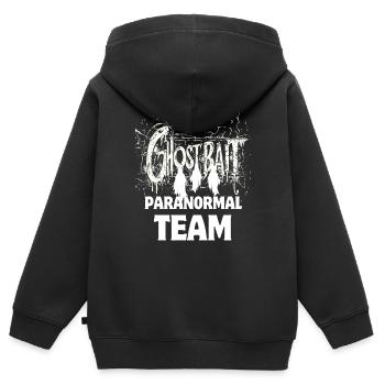 L’équipe paranormale de GhostBait - Sweat Premium à capuche zippé enfant bio - noir - Dos - AI Model Kid Male (0cm)