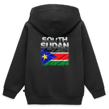 Sudan - Kids Premium Organic Zip-up Hoodie - black - Back - AI Model Kid Male (0cm)