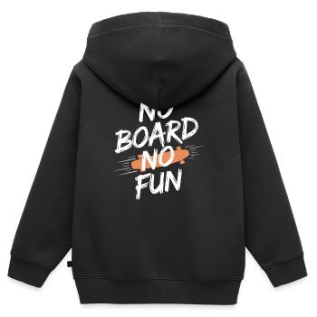 Skater Life: Downhill Longboarding Und Street - Kinder Premium Organic Zip Hoodie - Schwarz - Hinten - AI Model Kid Male (0cm)