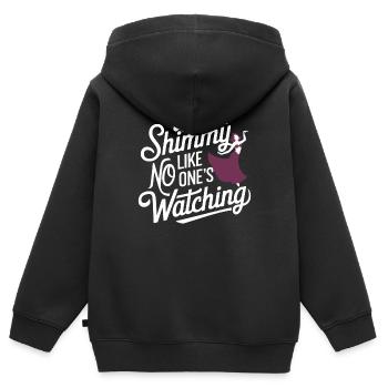 Rhythmische Bewegungen im Orientalischen Tanz: - Kinder Premium Organic Zip Hoodie - Schwarz - Hinten - AI Model Kid Male (0cm)