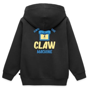 Rage Against The Claw Machine Lover Vending - Kinder Premium Organic Zip Hoodie - Schwarz - Hinten - AI Model Kid Male (0cm)