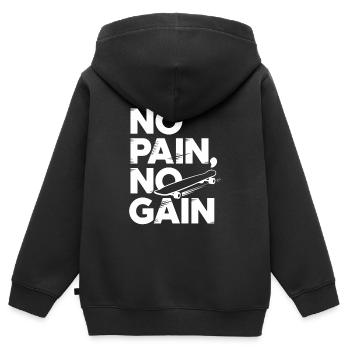 Skater Life: Downhill Longboarding Und Street - Kinder Premium Organic Zip Hoodie - Schwarz - Hinten - AI Model Kid Male (0cm)