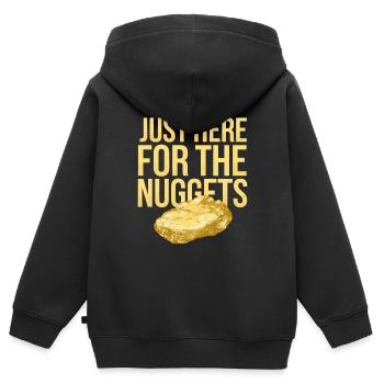 Goldrausch Abenteuer Goldsucher Schatzsuche - Kinder Premium Organic Zip Hoodie - Schwarz - Hinten - AI Model Kid Male (0cm)