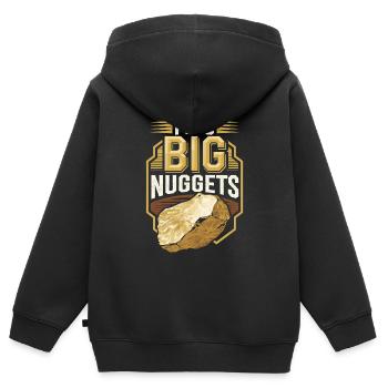 Goldrausch Abenteuer Goldsucher Schatzsuche - Kinder Premium Organic Zip Hoodie - Schwarz - Hinten - AI Model Kid Male (0cm)