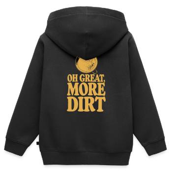 Goldrausch Abenteuer Goldsucher Schatzsuche - Kinder Premium Organic Zip Hoodie - Schwarz - Hinten - AI Model Kid Male (0cm)