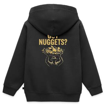 Extraction de l’or Exploitation minière Histoire Aventure Prospecteur - Sweat Premium à capuche zippé enfant bio - noir - Dos - AI Model Kid Male (0cm)