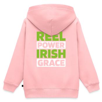Irish Dance Irischer Tanz - Kinder Premium Organic Zip Hoodie - Rosa - Hinten - AI Model Kid Female (0cm)