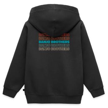 Banjo - Kinder Premium Organic Zip Hoodie - Schwarz - Hinten - AI Model Kid Male (0cm)