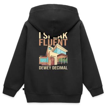 Architecte Architecture - Sweat Premium à capuche zippé enfant bio - noir - Dos - AI Model Kid Male (0cm)