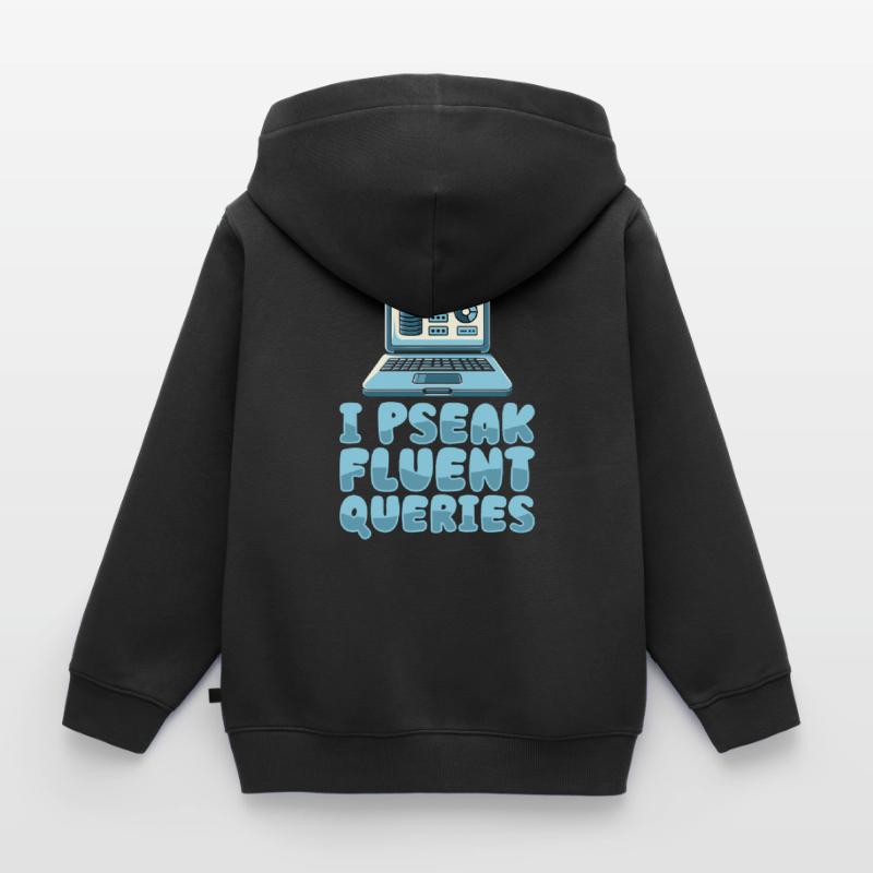Database Administrator Kids Premium Organic Zip-up Hoodie