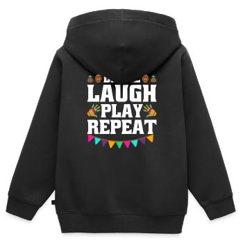 Holi India Holi Festival Happy Holi Fest - Kids Premium Organic Zip-up Hoodie - black - Back - AI Model Kid Male (0cm)
