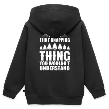 Arrowheads Collectible Arrowheads Collection - Kids Premium Organic Zip-up Hoodie - black - Back - AI Model Kid Male (0cm)