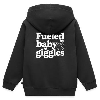 Elternschafts-humor Neue Väter Haben Zum Ersten - Kinder Premium Organic Zip Hoodie - Schwarz - Hinten - AI Model Kid Male (0cm)