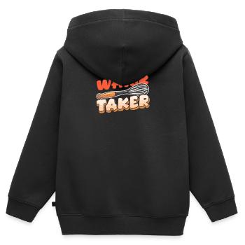 Fouet de cuisson - Sweat Premium à capuche zippé enfant bio - noir - Dos - AI Model Kid Male (0cm)