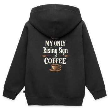 Astrologie-skeptiker: Kritisches Denken - Kinder Premium Organic Zip Hoodie - Schwarz - Hinten - AI Model Kid Male (0cm)