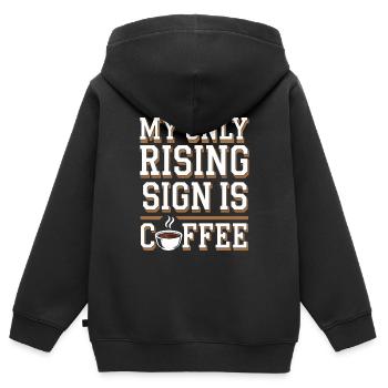Astrologie-skeptiker: Kritisches Denken - Kinder Premium Organic Zip Hoodie - Schwarz - Hinten - AI Model Kid Male (0cm)