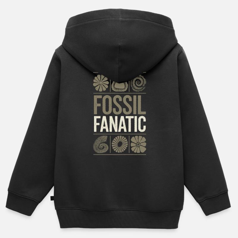 Passionné de collecte de géologie et de - Sweat Premium à capuche zippé enfant bio - noir