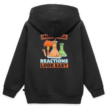 Chemical Engineer - Kids Premium Organic Zip-up Hoodie - black - Back - AI Model Kid Male (0cm)