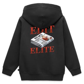 Editor Team - Kinder Premium Organic Zip Hoodie - Schwarz - Hinten - AI Model Kid Male (0cm)