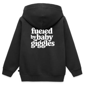 Elternschafts-humor Neue Väter Haben Zum Ersten - Kinder Premium Organic Zip Hoodie - Schwarz - Hinten - AI Model Kid Male (0cm)