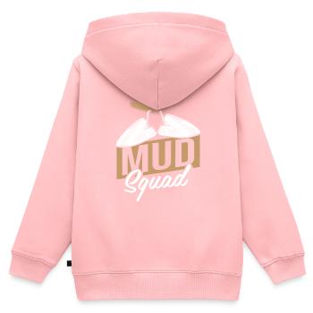 Escouade de plâtriers - Sweat Premium à capuche zippé enfant bio - rose - Dos - AI Model Kid Female (0cm)