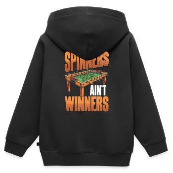 Tischfußball Tischkicker Kicker Kickern - Kinder Premium Organic Zip Hoodie - Schwarz - Hinten - AI Model Kid Male (0cm)