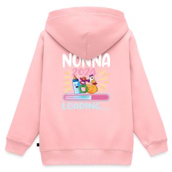 Nonna 2024 Loading Oma 2024 - Kinder Premium Organic Zip Hoodie - Rosa - Hinten - AI Model Kid Female (0cm)