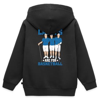 Layups Are For Basketball 6 - Kinder Premium Organic Zip Hoodie - Schwarz - Hinten - AI Model Kid Male (0cm)