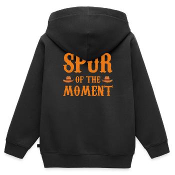 Rodeo Outfit Bull Riding - Kids Premium Organic Zip-up Hoodie - black - Back - AI Model Kid Male (0cm)