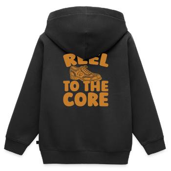 Irish Dance Irischer Tanz - Kinder Premium Organic Zip Hoodie - Schwarz - Hinten - AI Model Kid Male (0cm)