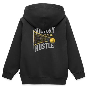 Volleyballspieler Und Fan Spike Servieren - Kinder Premium Organic Zip Hoodie - Schwarz - Hinten - AI Model Kid Male (0cm)