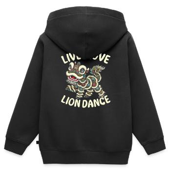 Lion Dance Chinesisches Neujahr Löwentanz - Kinder Premium Organic Zip Hoodie - Schwarz - Hinten - AI Model Kid Male (0cm)
