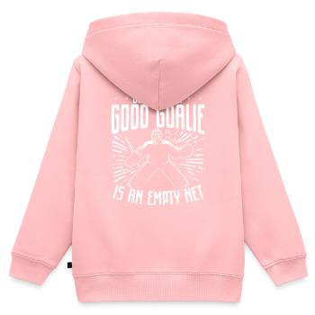 Eishockey Torwart Eishockey Torhüter - Kinder Premium Organic Zip Hoodie - Rosa - Hinten - AI Model Kid Female (0cm)