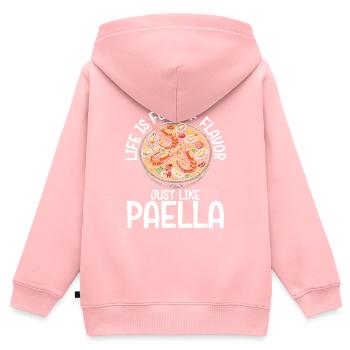 Paella Spanische Küche Meeresfrüchte - Kinder Premium Organic Zip Hoodie - Rosa - Hinten - AI Model Kid Female (0cm)