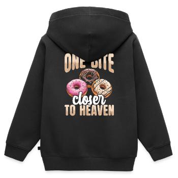 Donuts Donut - Kinder Premium Organic Zip Hoodie - Schwarz - Hinten - AI Model Kid Male (0cm)