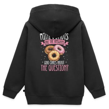 Donuts Donut - Kinder Premium Organic Zip Hoodie - Schwarz - Hinten - AI Model Kid Male (0cm)