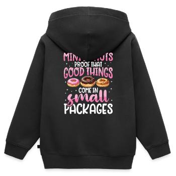 Donuts Donut - Kinder Premium Organic Zip Hoodie - Schwarz - Hinten - AI Model Kid Male (0cm)