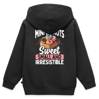 Donuts Donut - Kinder Premium Organic Zip Hoodie - Schwarz - Hinten - AI Model Kid Male (0cm)