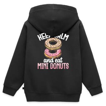 Donuts Donut - Kinder Premium Organic Zip Hoodie - Schwarz - Hinten - AI Model Kid Male (0cm)