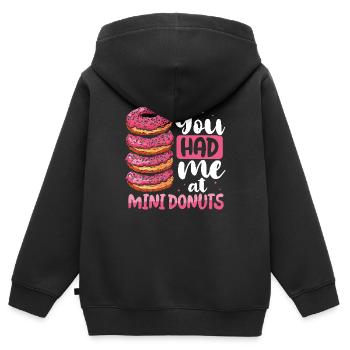Donuts Donut - Kinder Premium Organic Zip Hoodie - Schwarz - Hinten - AI Model Kid Male (0cm)