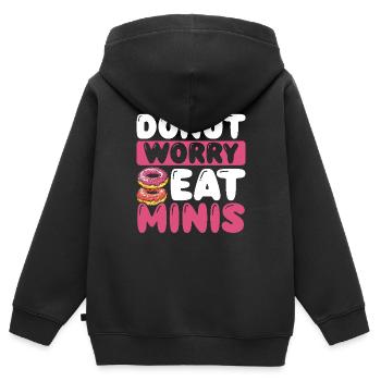 Donuts Donut - Kinder Premium Organic Zip Hoodie - Schwarz - Hinten - AI Model Kid Male (0cm)