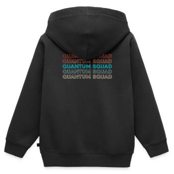 Makler Kader - Kinder Premium Organic Zip Hoodie - Schwarz - Hinten - AI Model Kid Male (0cm)