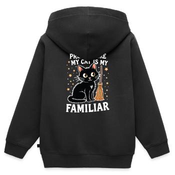 I'm pretty sure I'll have a - Kids Premium Organic Zip-up Hoodie - black - Back - AI Model Kid Male (0cm)