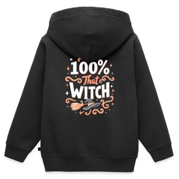 I'm pretty sure I'll have a - Kids Premium Organic Zip-up Hoodie - black - Back - AI Model Kid Male (0cm)