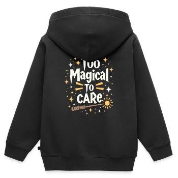 I'm pretty sure I'll have a - Kids Premium Organic Zip-up Hoodie - black - Back - AI Model Kid Male (0cm)