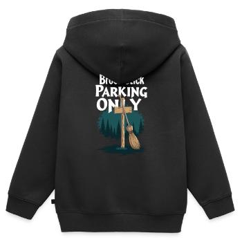I'm pretty sure I'll have a - Kids Premium Organic Zip-up Hoodie - black - Back - AI Model Kid Male (0cm)