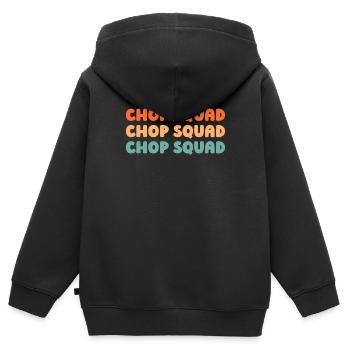 Klimaforscher Kader - Kinder Premium Organic Zip Hoodie - Schwarz - Hinten - AI Model Kid Male (0cm)