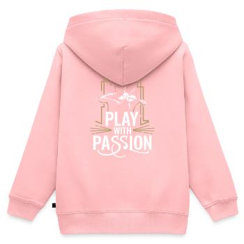 Violinisten Streichinstrumentenmusiker Klassik - Kinder Premium Organic Zip Hoodie - Rosa - Hinten - AI Model Kid Female (0cm)
