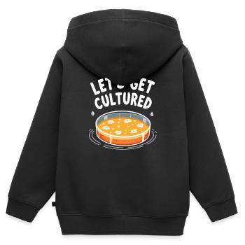 Passionné de microscope Technicien de laboratoire Science - Sweat Premium à capuche zippé enfant bio - noir - Dos - AI Model Kid Male (0cm)